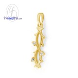 จี้เพชร จี้ทองสีชมพู จี้พิ้งค์โกลด์ เพชรแท้ พิ้งค์โกลด์แท้  P1160DPG